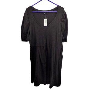 NWT Torrid Midi Slub Puff Sleeve Dress Size 2X